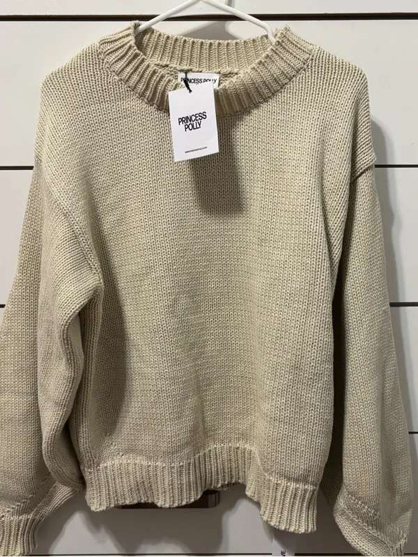 Princess Polly Harmony Sweater Beige NWT - Image 2