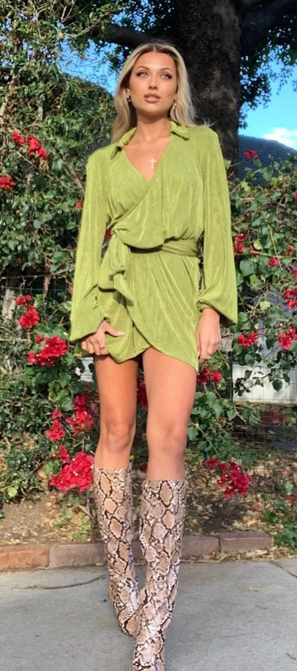 Princess Polly Green Dress NWOT - Image 4