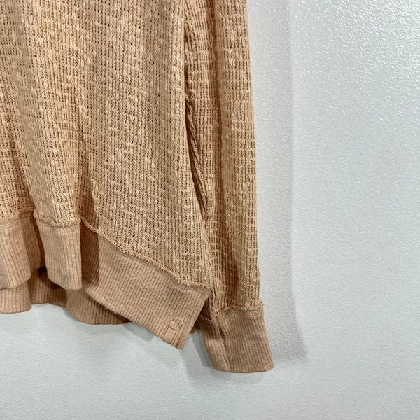 Free People We The‎ Free Tommy Turtleneck Sweater Toasted Almond Large Slouchy L - Image 7
