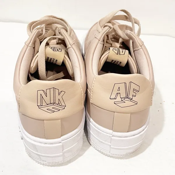 Nike Air Force 1 Size 10 Pixel Particle Beige Women's Low Top Sneaker‎ - Image 4