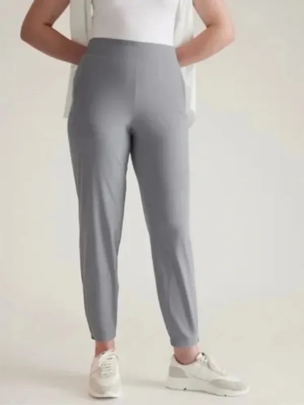 Athleta Brooklyn Heights High Rise Jogger in Coastline Gray Athleisure Size 8 - Image 4
