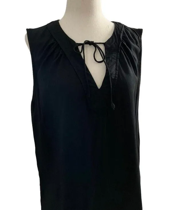Old Navy Women Size Medium Summer Dress Sleeveless Black 1-410 - Image 2