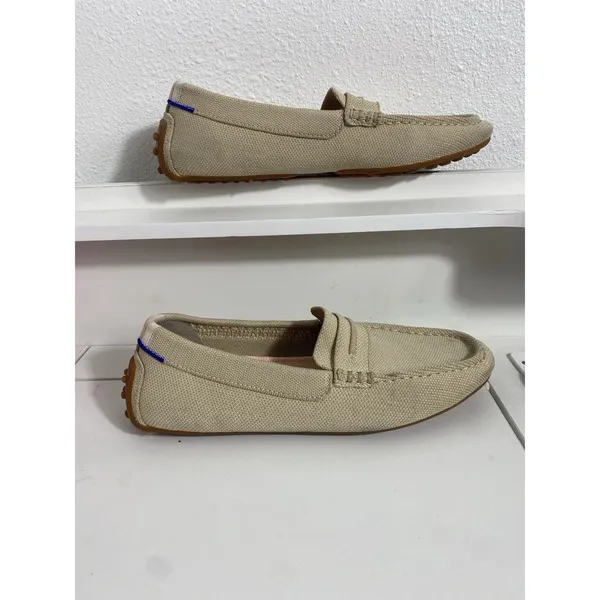 Rothy’s Driver Loafer Flats Light Beige Sustainable Minimalist Women Size 8 - Image 4