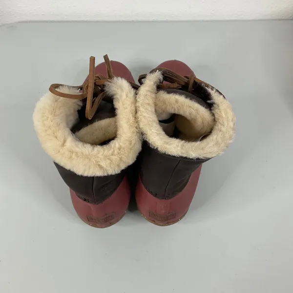 Sperry Pink‎ Rubber Boots Size 8 - Image 4