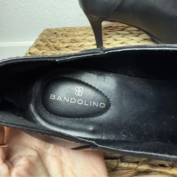 Bandolino Sleek Black Heeled Boots - Image 7