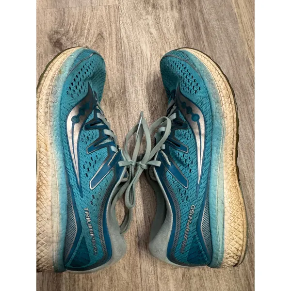 Saucony Triumph ISO 5 Women's Running Shoes Teal Blue Athletic‎ Size 9 - Image 5