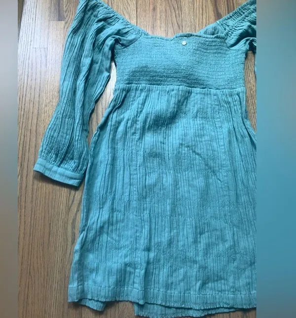 NWT Roxy moonlight shorts solid mineral blue small dress - Image 7
