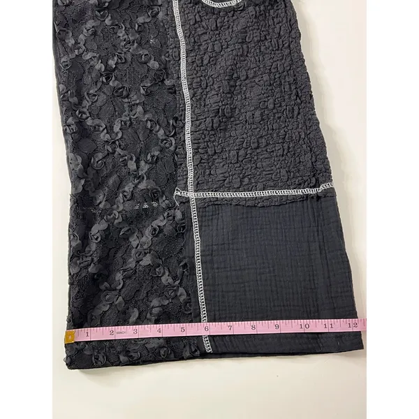 POL Black Lace Mixed Media Utility 2 Piece Matching Set Jacket Pants Small - Image 16