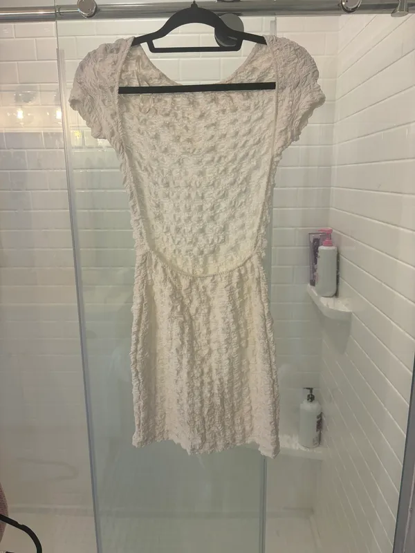 Pull&Bear White Mini Dress - Image 5