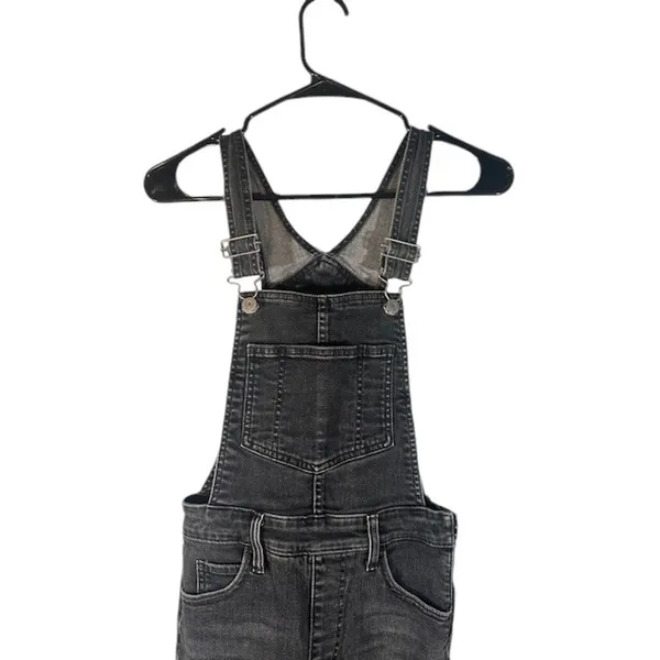 Levi's Black One Piece Carpenter BIB Tapered Leg Denim Jean Overall Women Sz 26 - Image 3