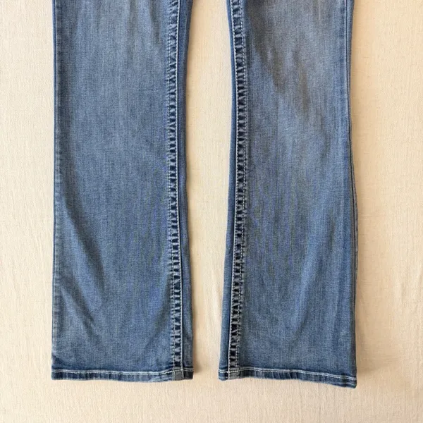 Telepatia Y2K McBling Bootcut Jeans 9/29 Rhinestone Embellished Pockets - Image 7