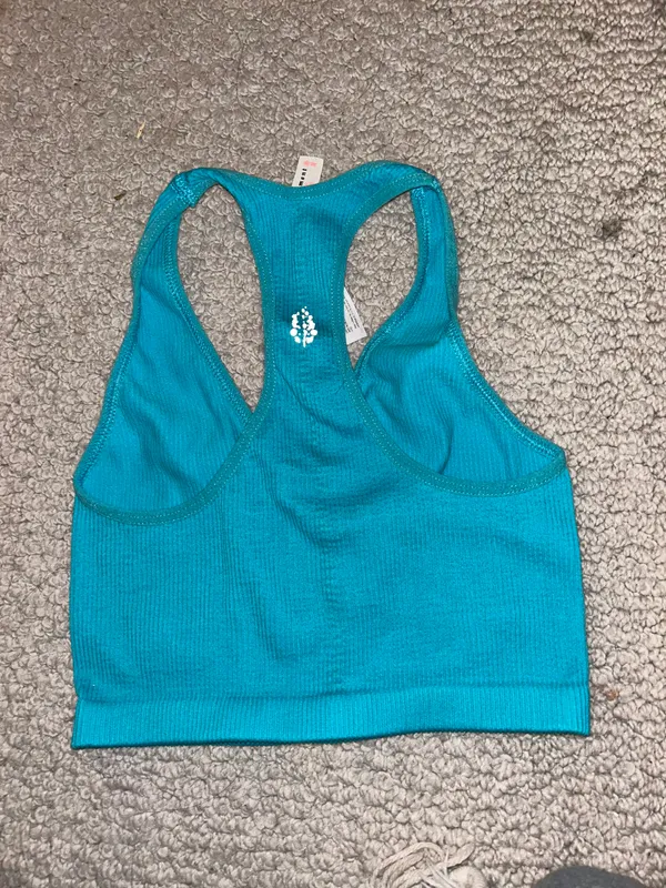 Free People Movement Tank Top Teal Green Blue - Image 4