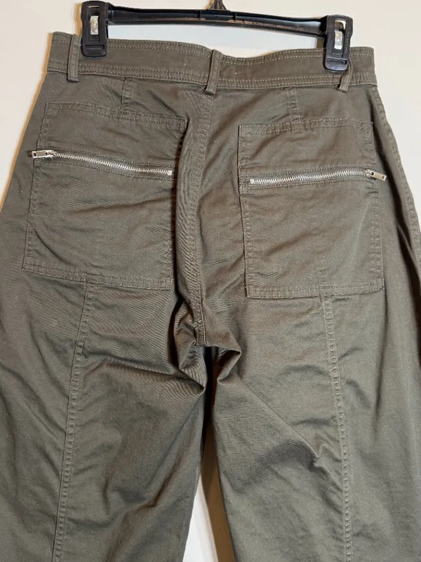 Abercrombie & Fitch Mid-Rise Barrel Utility Pant Women's 27 4 Short Brown NWOT - Image 9