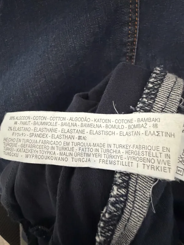 Zara Skirt Maternity Size Large Dark Wash Denim Stretch Panel(A543) - Image 12
