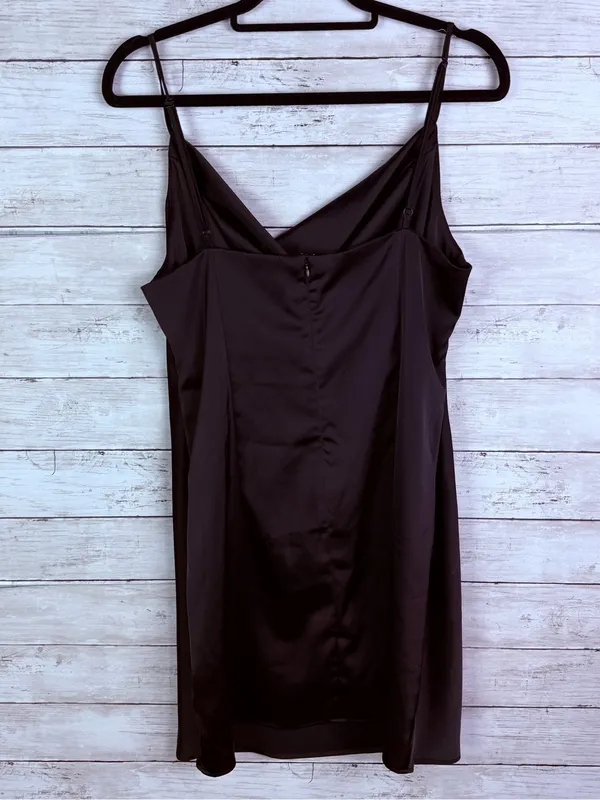 Urban Outfitters Mallory Satin Cowl Neck Slip Dress - Black Size XL - Image 6