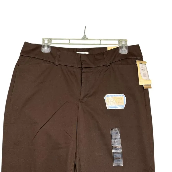 Dockers Pants Womens 10 Long Mid Rise Curvy Truly Slimming Straight Leg New - Image 8