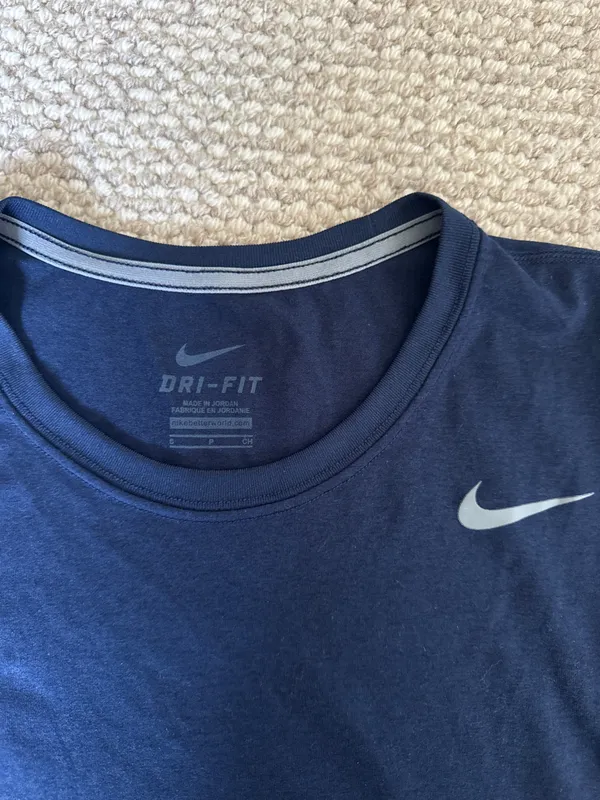 Nike Dri-Fit Navy Long Sleeve - Image 2