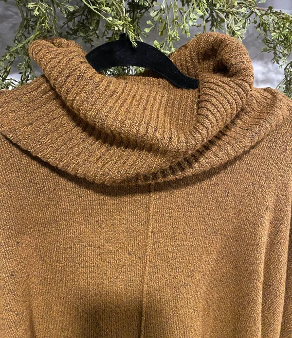 Turtleneck Oversized Long Sweater - Image 2
