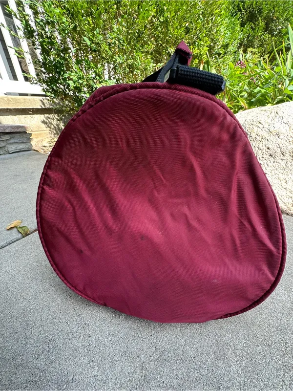 Disney Vintage Marathon Burgundy Duffel Bag with Mickey Graphic - Image 5