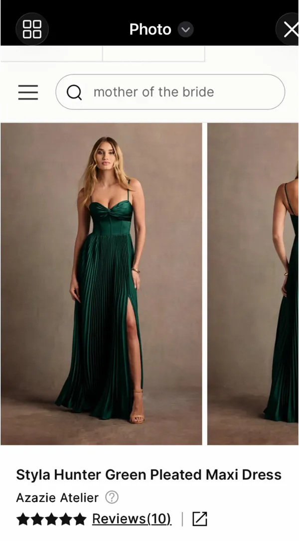 Azazie pleated maxi dress - Image 3