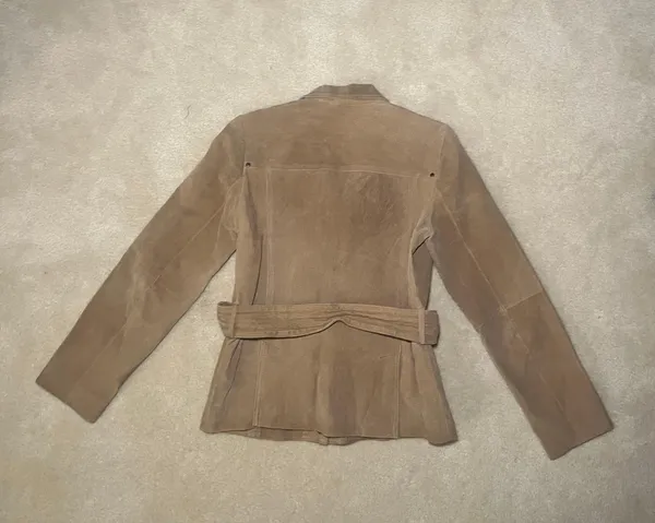 Rouge Tan Leather Jacket | Size Small - Image 2