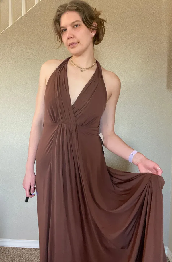 BCBGMAXAZRIA Brown Sugar Dress - Image 8
