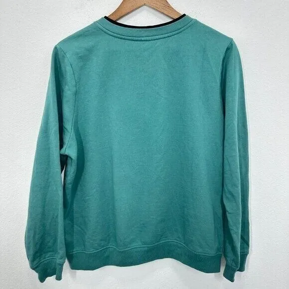 Breckenridge Vintage Women's Top Sweatshirt Christmas Cardinal‎ Grannycore Cottagecore L - Image 2