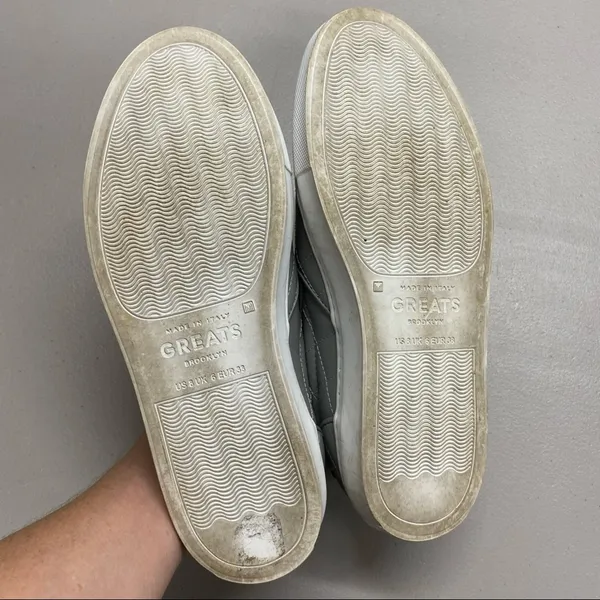 Greats Brooklyn Gray Slip On Shoe Flat Made in Italy US Size 8 EUR 38 - Image 3