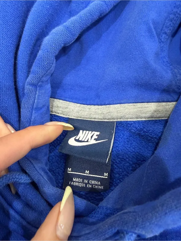 NIKE HOODIE Blue Size M - Image 2