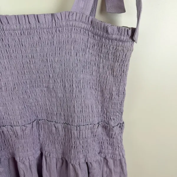 NWT Lost + Wander Angel in Disguise Maxi‎ Dress Medium Lavender Smocked Cottage - Image 3