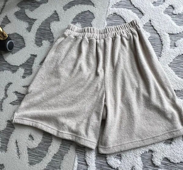 Free People Beach Cream Beige French Terry Longline Sweat Shorts Size Small - Image 5