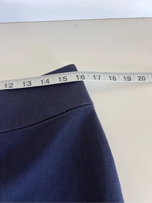 LOFT Women's Navy Julie Petite Curvy Pants Zipper‎ Fly Classic Stretch Business - Image 2
