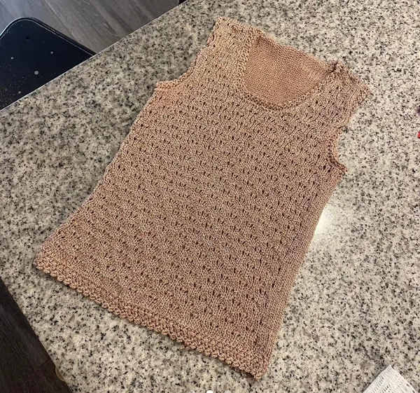 ZARA gold knit tank top - Image 2