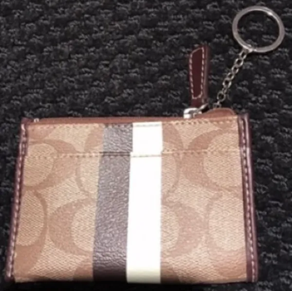 Coach VINTAGE Signature Heritage Stripe Mini Skinny ID Case - Image 2