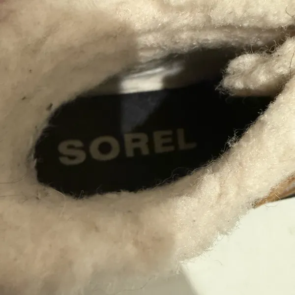 SOREL Out N About Plus Weatherproof Rain Boots in Quarry Grey Black Tan Size 7.5 - Image 7