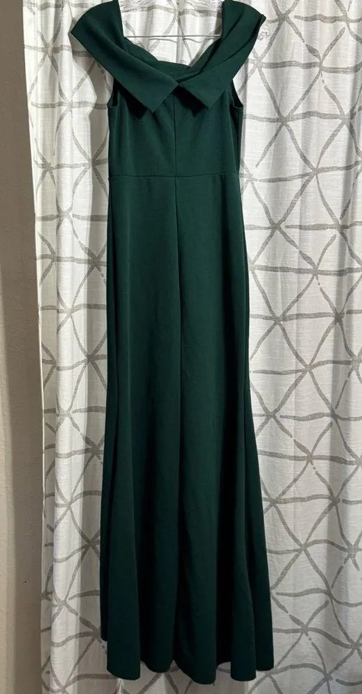 Windsor Green Cowl Neck Strapless Gown - Image 10