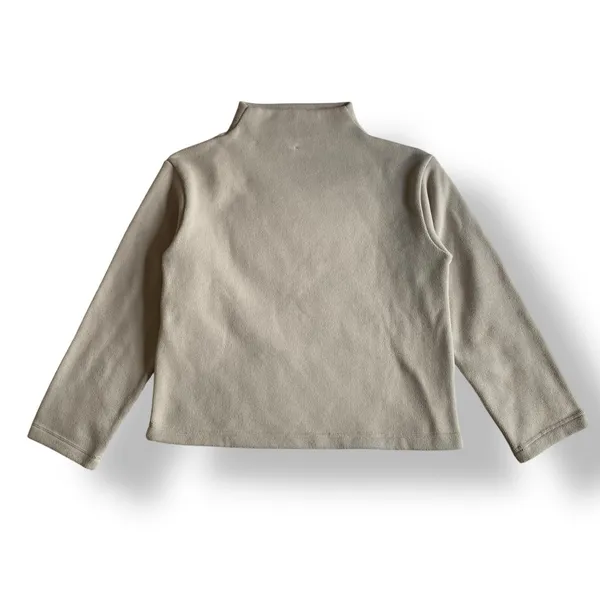 Uniqlo Mock Neck Sweater Womens Size S‎ Beige Winter Streetwear - Image 5