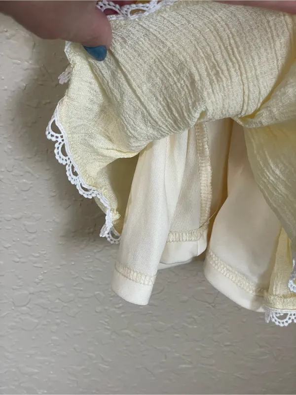 Beverly and Beck Nothing Else Matters Mini Dress Size S Light Yellow - Image 14