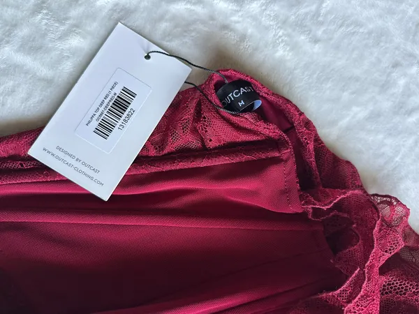 Outcast Clothing Philippa Top Deep Red - Image 9