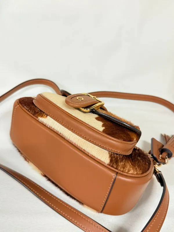 coach Ashton Mini Shoulder Bag In Haircalf With Cow Print cdx79 - Image 7