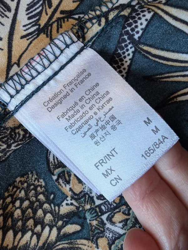 NWT Etam Wild Animals Kimono Robe Medium Teal - Image 5