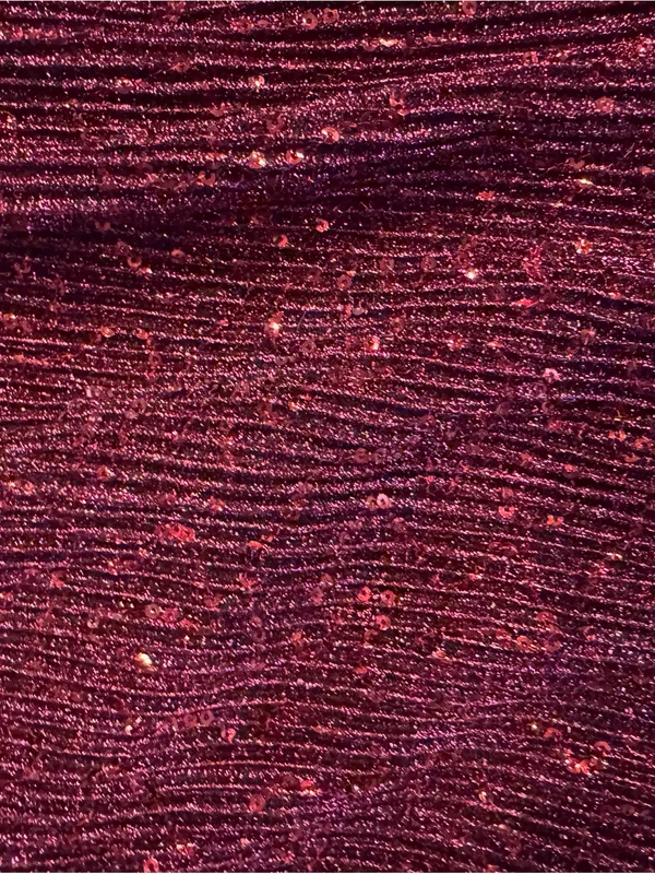 NWT Wild Fable Merlot Sequin Strapless Wide-Leg Jumpsuit - Size 2X - Image 6