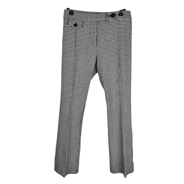Derek Lam 10 Crosby Houndstooth Plaid Flare Work Trousers Size 0 - Image 2