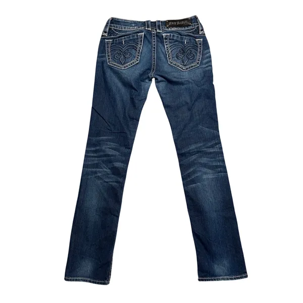 Rock‎ Revival Adele Straight Jeans Womens 28 Blue Excellent Embellished - Image 4