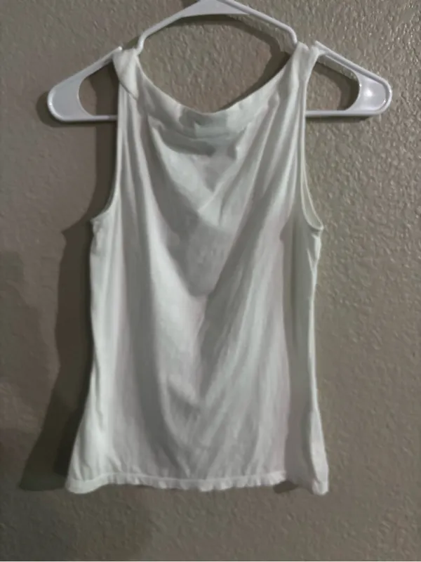 Ann Taylor White Halter Tank Top - Image 3