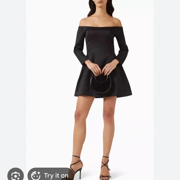 NEW Elliatt Women’s Vida Mini Dress Black Off Shoulder - Image 3