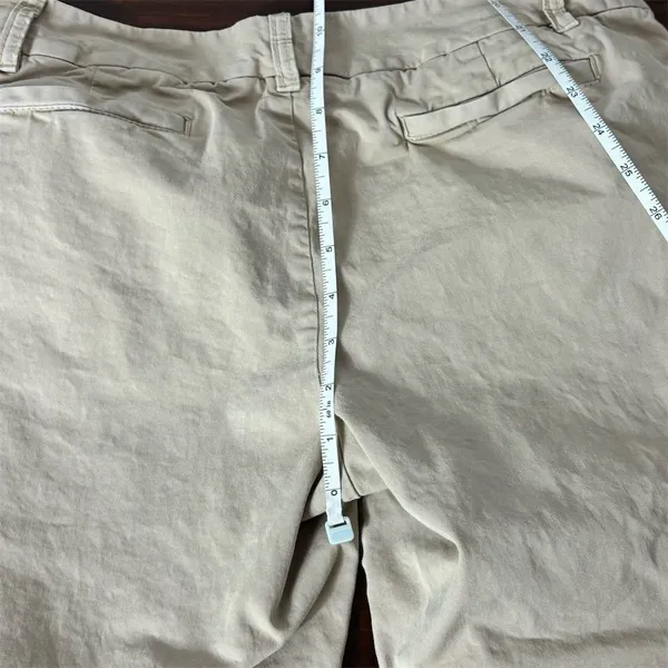 Caslon Women's Beige Chino Shorts Size‎ 4 Casual Flat Front - Image 7
