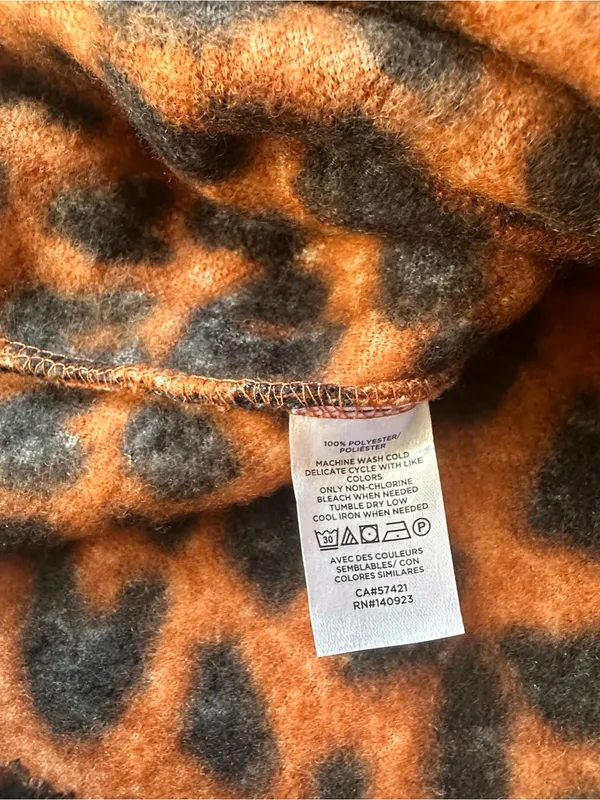 LOFT leopard print sherpa hoodie - Image 9