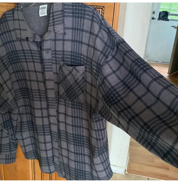 Pink Boyfriend Flannel Jacket - Image 3