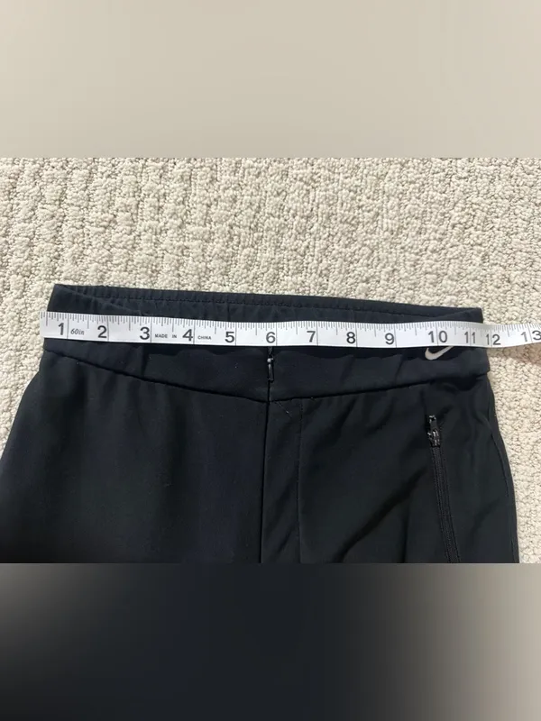 Nike Black Straight-Leg Performance Pants with Zip Pocket - Image 3